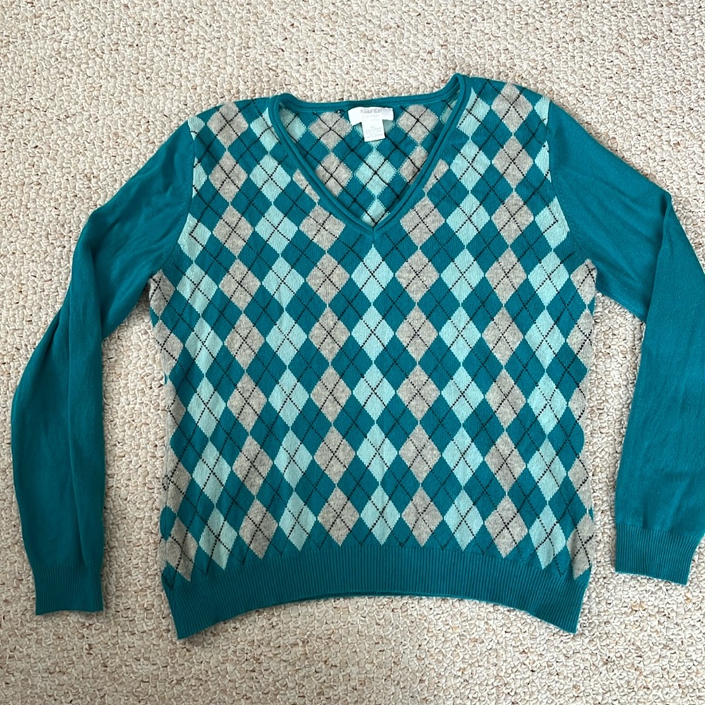 Cashmere Argyle sweater